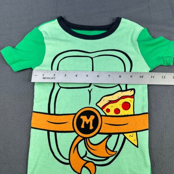 Teenage Mutant Ninja Turtles Boys Sz 5T Tee Shirt Graphic Green Cosplay Costume - Picture 9 of 12
